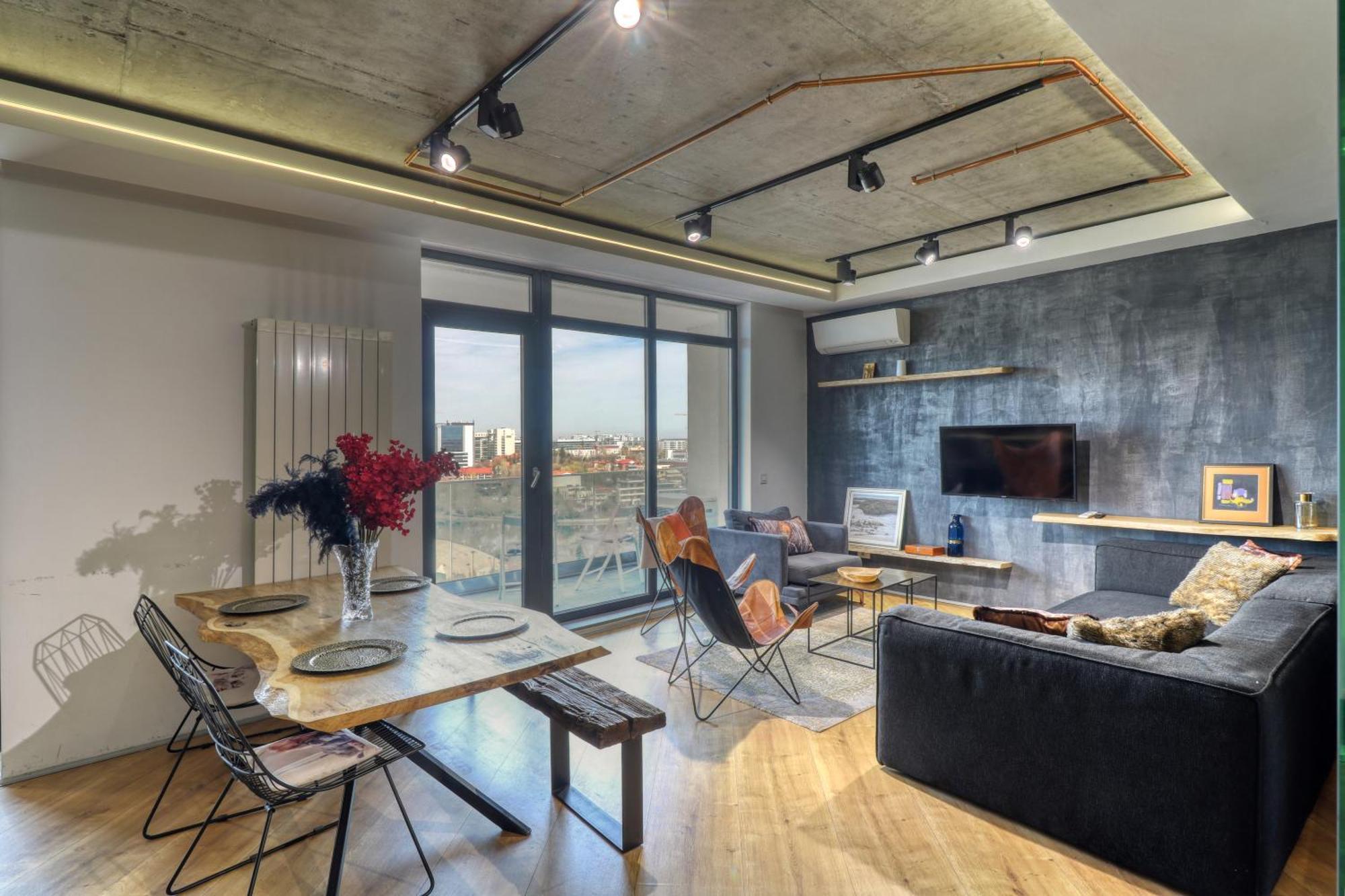 Penthouse Floreasca Bucureşti Ngoại thất bức ảnh